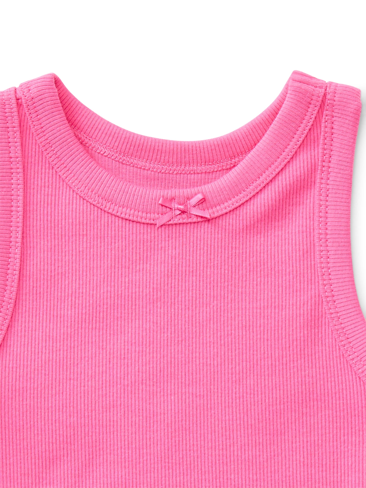 Wonder Nation Toddler Girl 2-Pack Ribbed Tank Tops, Sizes 18M–5T