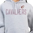 thumbnail image 3 of Women's G-III 4Her by Carl Banks  Heather Gray Cleveland Cavaliers Dot Print Pullover Hoodie, 3 of 3