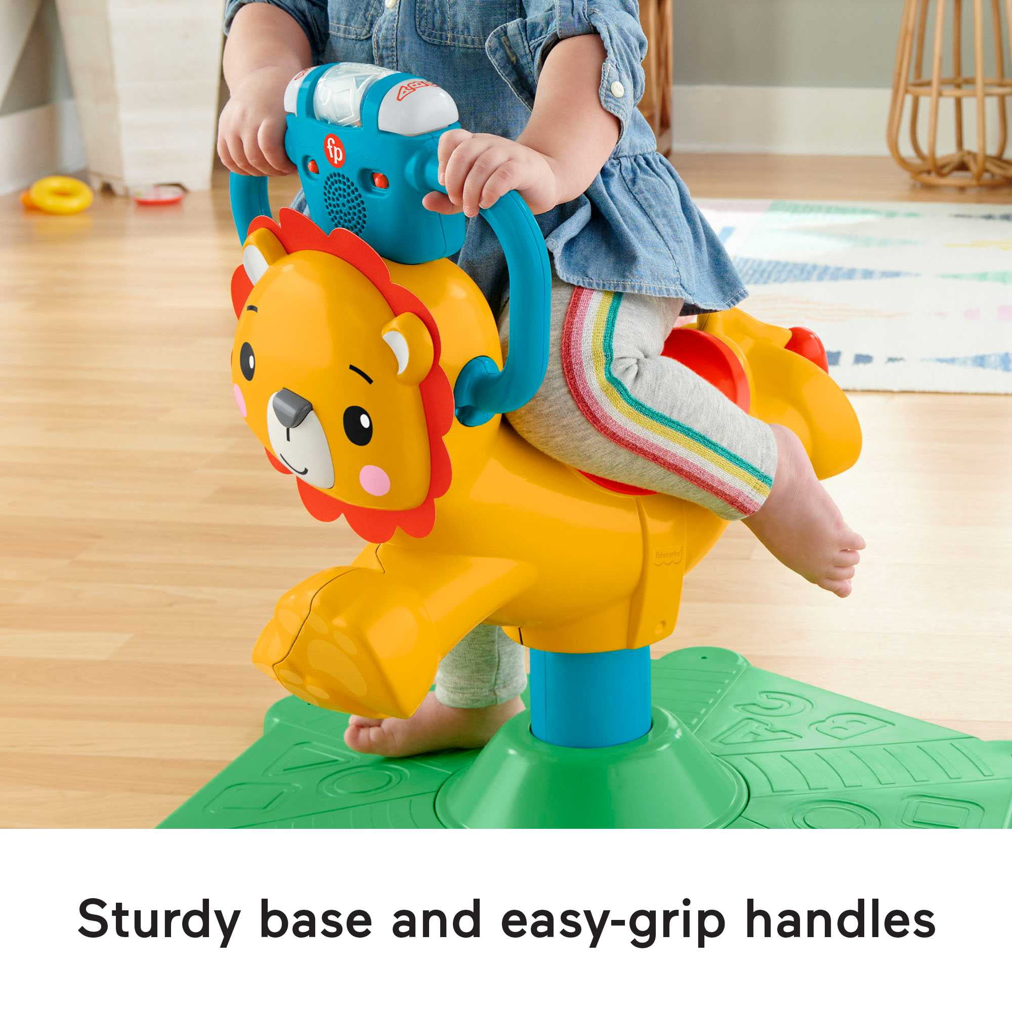 Step N Ride Lion Bright Starts Lion Walker Fisher-Price Bounce