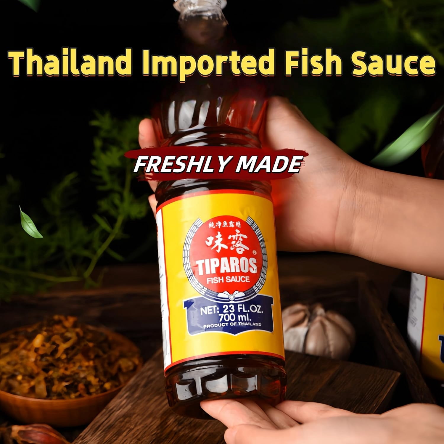 AquaNation Premium Thai Fish Sauce 23 fl oz (700ml) – Traditional Nam Pla for Asian Cooking – Bold Umami Flavor for Stir-Fries, Soups, Marinades & Dips, Taste of Thailand (2)
