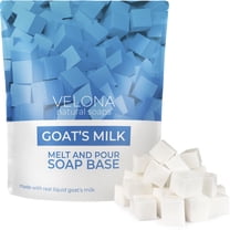 velona 2 LB - Goats Milk Soap Base Pre-Cut Cubes | SLS/SLES Free | Glycerin Melt and Pour | Natural Bars for The Best Result for Soap-Making