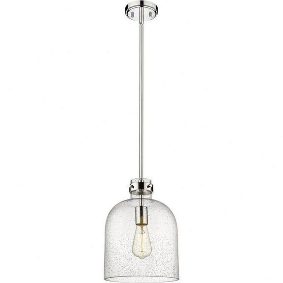 1 Light Chandelier in Transitional Style-13 inches Tall and 9.5 inches Wide-Polished Nickel Finish Bailey Street Home 372-Bel-4620086