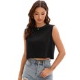 thumbnail image 7 of DARING DIVA Stylish Loose Fit Women's Top with Crew Neck Design M Black, 7 of 7