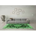 thumbnail image 3 of Ahgly Company Indoor Rectangle Medallion Emerald Green Traditional Area Rugs, 2' x 5', 3 of 4