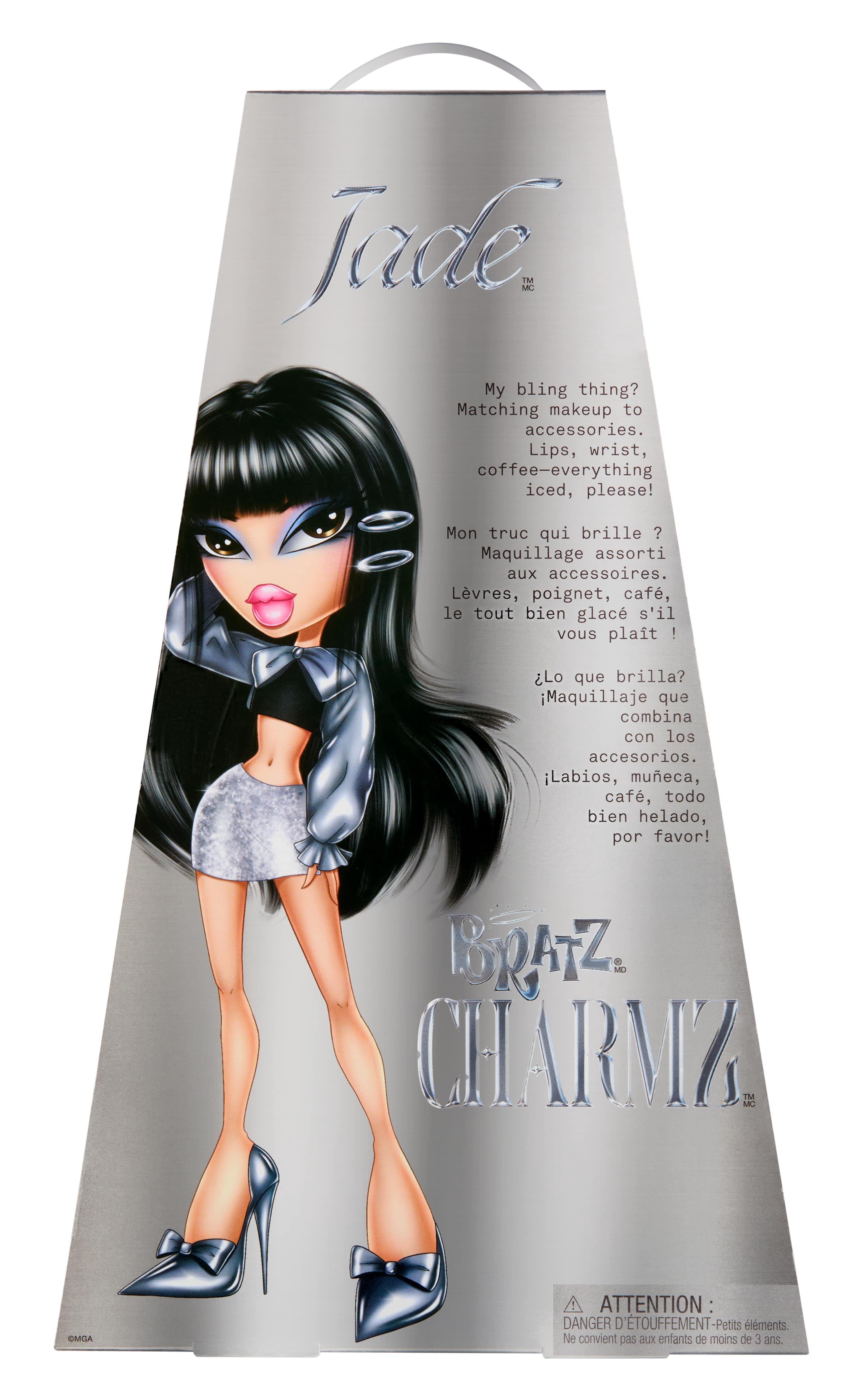 Bratz Charmz Jade Fashion Doll with Collectible Charm Bracelet