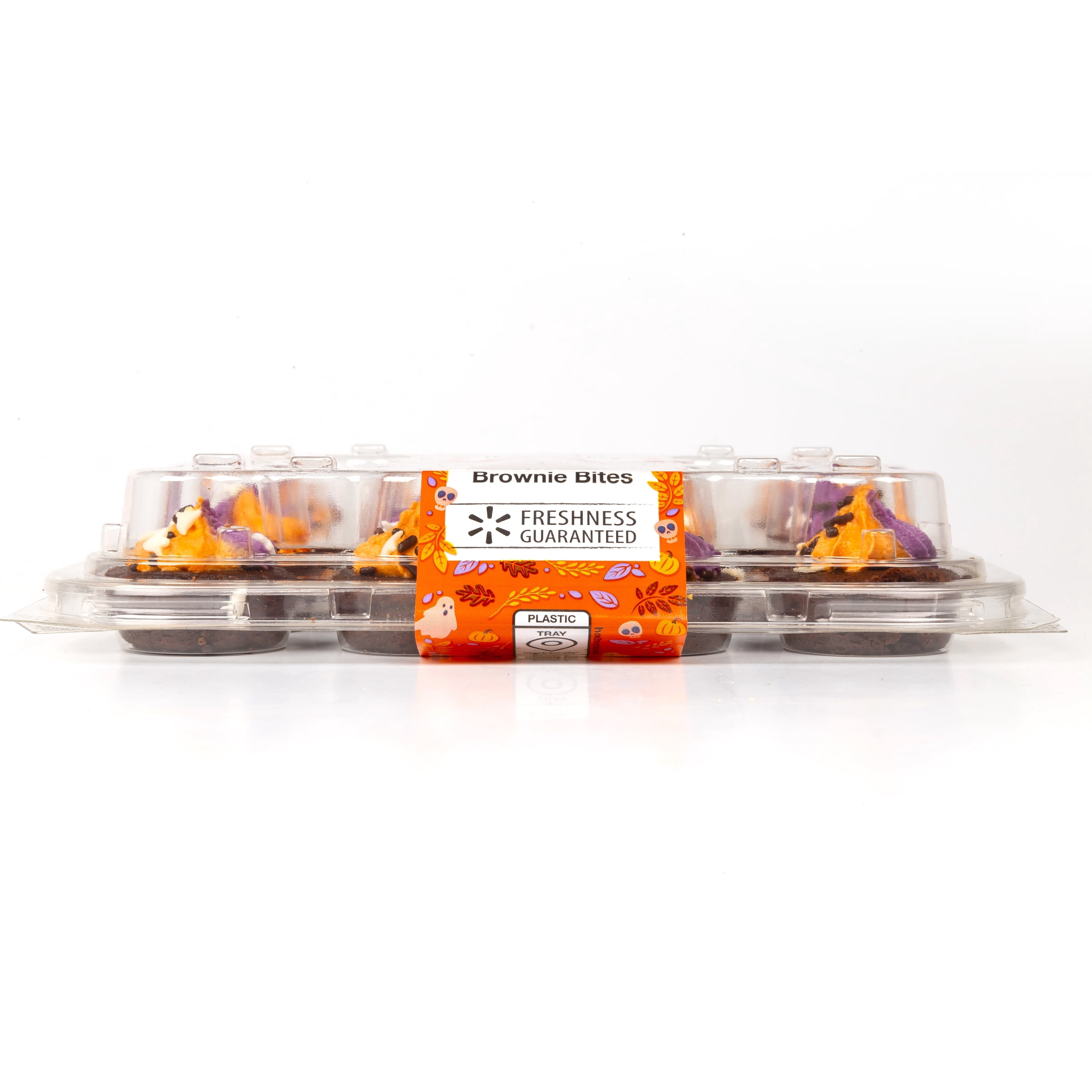 Freshness Guaranteed Halloween Iced Brownie Bites, 14.1 oz, 16 Count (Bakery Fresh, Sweet Dessert)