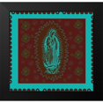 thumbnail image 2 of Wiley, Marta 12x12 Black Modern Framed Museum Art Print Titled - Virgin Mary Teal and Brown, 2 of 5