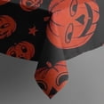 thumbnail image 4 of Halloween Red Pumpkins Pattern Rectangle Tablecloth 60"x102",Waterproof Polyester Rectangle Table Cloth, Wipeable Spillproof Polyester Tablecloth for Dining, Camping, Indoor and Outdoor, 4 of 6
