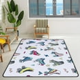 thumbnail image 2 of GZHJMY Soft Foam Nursery Area Rugs Cute Retro Roller Skates Non Slip Play Mats for Kids Boys Girls Playing Room Living Room63x48 inch Carpet Runner, 2 of 6