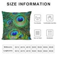 thumbnail image 5 of Shiartex Farmhouse&nbsp;Feather Throw Pillow Covers Animal&nbsp;Peacock Feather Pillow Case Cover Square Cushion Cover  Home Decor Sofa Couch Pillowcase(Feather), 5 of 5
