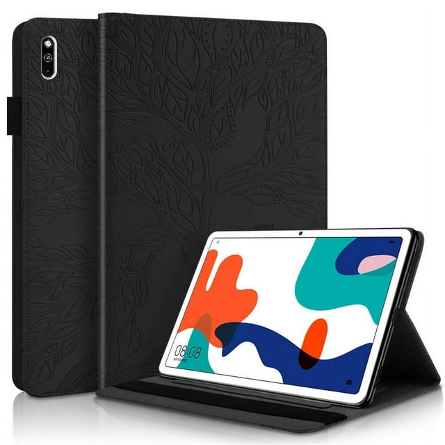 3D Tree Embossed for Huawei MatePad Mate Pad 11 T8 Case Soft TPU Tablet Cover for Funda Huawei MatePad 10.4 10 4 11 2022 Case RX Black MatePad 11 2021