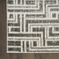 thumbnail image 4 of Nourison Serenity Home Geometric Grey Ivory 5'3" x 7'3" Area Rug (5x7), 4 of 8