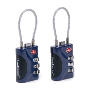 Brookstone TSA-Approved Cable Lock 2-Pack