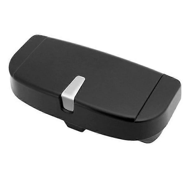 Hard Sunglasses Case, Car Visor Sunglasses Case with Magnetic Closure and Double Card Clamp