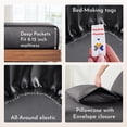 thumbnail image 5 of California Design Den, 100% Cotton, 2 Packs of 3-Piece Twin XL Sheet Set, Dark Grey (Black Tone), 5 of 8