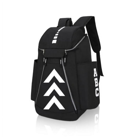 Basketball Backpack Bag Large Sport Black Bag With Ball Compartment Unisex