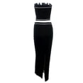 thumbnail image 4 of VISgogo Mujeres Wrap Chest Tops, Sin Mangas Fuera del Hombro Chaleco Cintura Alta Adelgazante Casual Fiesta Verano Traje VISgogo  moda, 4 of 5