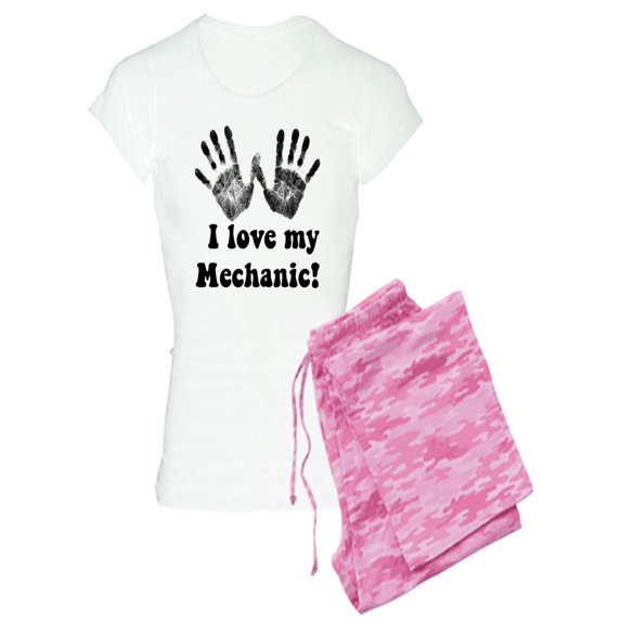CafePress - I Love My Mechanic - Women's Light Pajamas