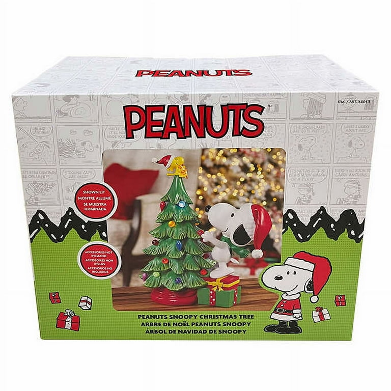 スヌーピー クリスマスツリー SNOOPY（スヌーピー） ピーナッツ PVCツリー ピンク・レッド