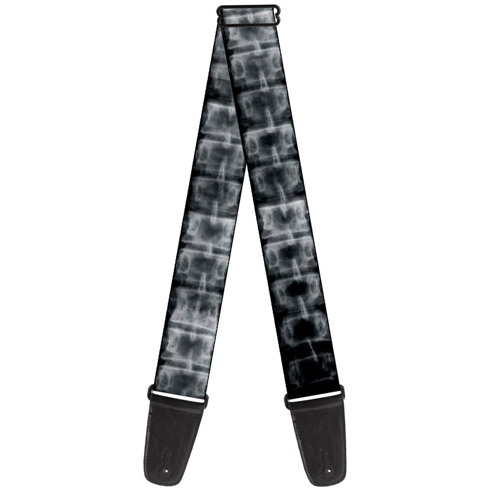 Buckle-Down Guitar Strap, Spinal X Ray Black White, 2 Inches Wide