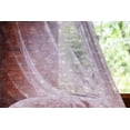 thumbnail image 2 of Plum Tulle Curtains with Rod Pocket, Floral Romantic Pattern with Vintage Style White Butterflies Swirly Wings and Flowers, Sheer Drape for Wedding Party 2 Panels, 7 Sizes, White Plum, by Ambesonne, 2 of 3