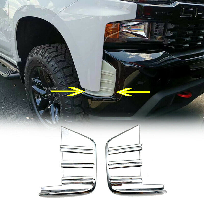 XtremeAmazing 2Pcs Front Left Right Fog Light Covers for Silverado 1500 2019-2021
