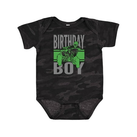 

Inktastic Birthday Boy Off-Roading ATV Gift Baby Boy Bodysuit