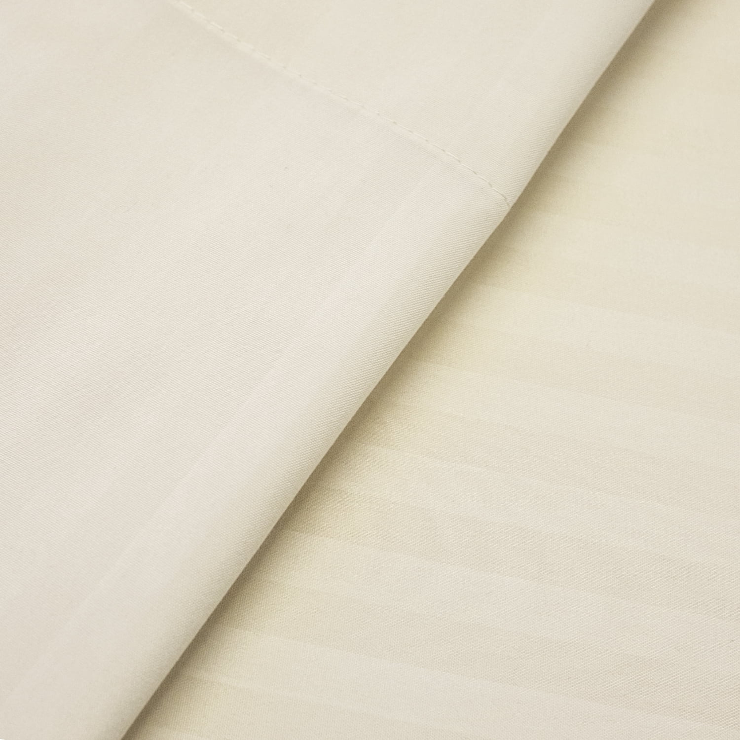 Dobby Stripe Sheets - 4 Piece 1500 Supreme Collection Fine Brushed Microfiber Deep Pocket Sheet Set - Beige , Twin