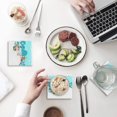 thumbnail image 1 of RYLABLUE Merry Christmas Santa Claus Set of 8 Coaster for Drinks, Absorbent Ceramic Stone Coasters Cup Mat with Cork Base for Home Kitchen Room Coffee Table Bar Decor, 1 of 4