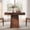 Walnut, variant on DRLOVELY Square Dining Table, 31.5 Inch Kitchen Table for 4, Natural Wood Table with Pedestal Base and Thick Top, Walnut