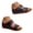 Blue, variant on Womens Open Toe Sandals Casual Slippers Platform Wedges Heels Lightweight Slip on Slides