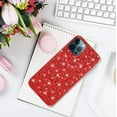 thumbnail image 7 of Compatible with iPhone 16 Pro Max Case Glitter Shockproof, iPhone 16 Pro Max Phone Case Bling Sparkly TPU and PC Silicone Shiny Girl Women Thin Protective Cover (Red), 7 of 7
