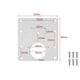 thumbnail image 4 of Kit de Placa de Reparación de Bisagra del Gabinete de 12 Piezas con Tornillos, Soportes de Reparación de Bisagra de la Puerta del Armario Oculto de Acero Inoxidable, 4 of 5