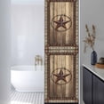 thumbnail image 3 of Western Farmhouse Window Privacy Film, Primitive Rustic Country Retro Texas Star Static Cling UV Sun Blocking Heat Control Window Tint, Non-Adhesive One Way Windows Privacy Cover 17.7''x78.7'', 3 of 7
