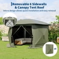 thumbnail image 3 of 13ft Hexagonal Pop-Up Gazebo with Mosquito Netting, 210D Polyester Canopy Tent for Patio, Backyard & Parties, 3 of 5