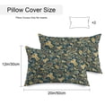 thumbnail image 2 of Boho Green Floral Outdoor Pillow Covers 20x12 Inch Lumbar Pillow Covers Set of 2 Waterproof Decorative Throw Pillow Cases Farmhouse Botanical Vintage Paisley Flower Cushion Covers for Patio Furniture, 2 of 7