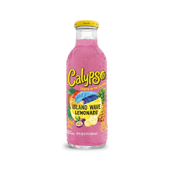 Calypso Lemonade, Island Wave, 16oz (Pack of 12)