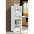 thumbnail image 2 of Contemporary Home Living 47.25" White Multipurpose Bookcase with 4-Shelves, 2 of 4