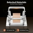 thumbnail image 2 of Manual Leather Splitter, Leather Skiving Tools, Stainless Steel Hand Leather Skiving Machine with Clamp, Adjustable Peeling Thickness (0.5-5mm)/Rollers Guide for Thin Leather Products$$Art & Craft, 2 of 8