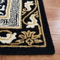 thumbnail image 3 of SAFAVIEH Antiquity Tiarnan Oriental Wool Area Rug, Black/Ivory, 4' x 6', 3 of 11
