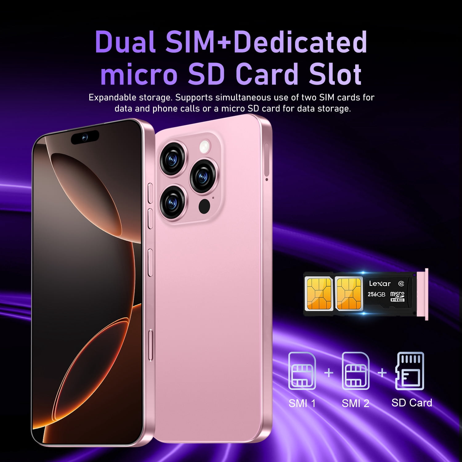 GAMAKOO G16 Pro Max 5G  Dual SIM 8GB+256GB 7Inch Unlocked Smartphone Mobile Phone Android 15 6000mAh
