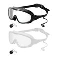 thumbnail image 4 of S SERENABLE 2 Pcs Lunettes de Natation pour Hommes Femmes Adultes Grand Vue Résistantes à l'Eau Style F, 4 of 9