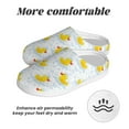 thumbnail image 6 of Haiem Yellow Rubber Duck Print Women's Fuzzy Memory Foam House Slipper Cozy Home Footwear Non-slip Winter Slippers-40/41, 6 of 7