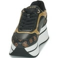 thumbnail image 5 of Guess Camrio Black White Gold Womens Leather Platform Trainers, 5 of 5