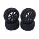 thumbnail image 1 of Neumáticos de Llanta de Coche RC Hugo para HSP HPI 2 Piezas Negro, 1 of 5
