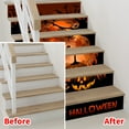 thumbnail image 2 of Halloween Stair Riser Decals, Removable Moonlight Pumpkin Wall Sticker, 7.08 x 39.3 inches, Peel and Stick, Stair Riser Stickers, Mural, Wallpaper, 2 of 10