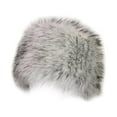 thumbnail image 4 of Gorro de piel Sintética Hugo Sombrero de invierno para Mujer Blanco negro, 4 of 8