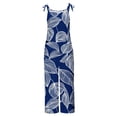 thumbnail image 4 of Jinhomg Baggy Bib Overalls for Women 2026 Summer Adjustable Strap Loose Vintage Floral One Piece Jumpsuit with Pockets Multicolor L, 4 of 5