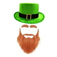 thumbnail image 3 of Accesorio de disfraz de sombrero del Día de San Patricio para celebraciones de disfraces y festivales Negro Verde Marrón, 3 of 8