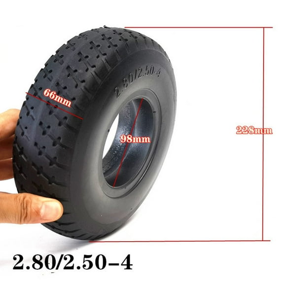 SUKIY 9 Inch 2.80/2.50-4 Solid Tire For Scooter E300 Electric Scooter Wheelchair